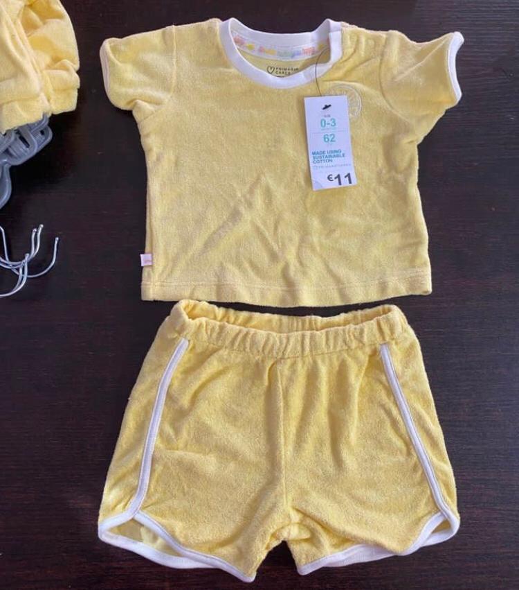 Primark 2pcs Yellow set