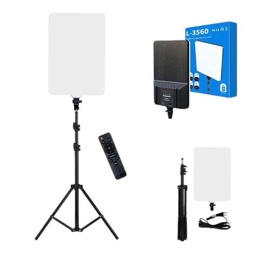 L-3560 Soft Box Led Light With Tripod Stand & Remote Control