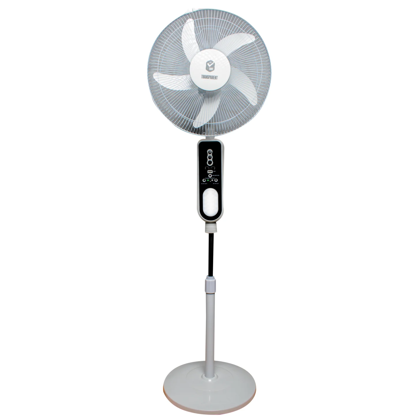 TRANSPARENT 16 Inches Solar Energy Fan