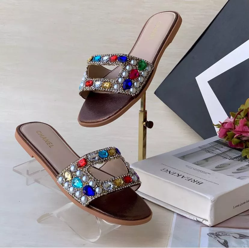 Chanel Brown Slippers