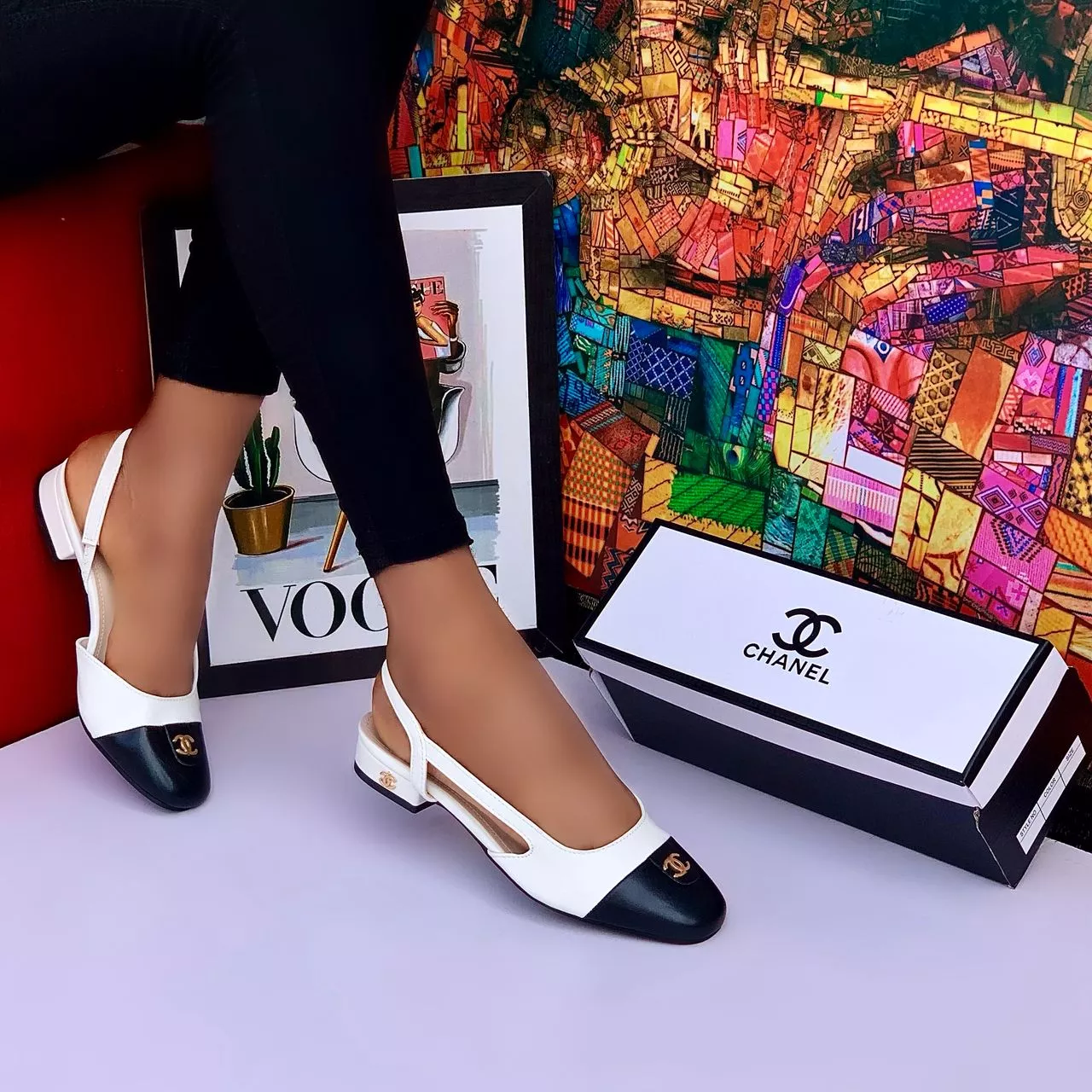 Chanel White Sandals