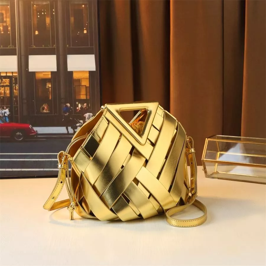 Woven Leather Handbag