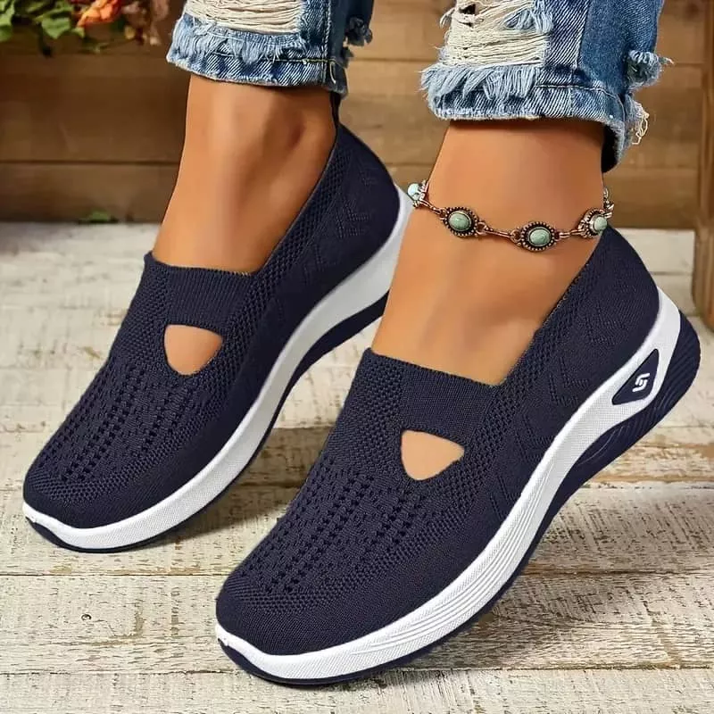 Women's Sneakers Breathable Casual Shoes (Blue)