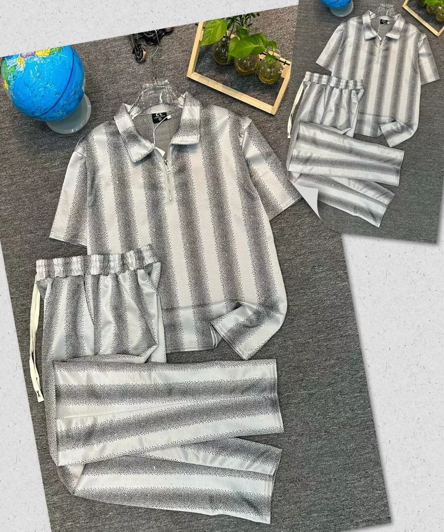 Men’s Two-Piece Polo Shirt & Trouser Set