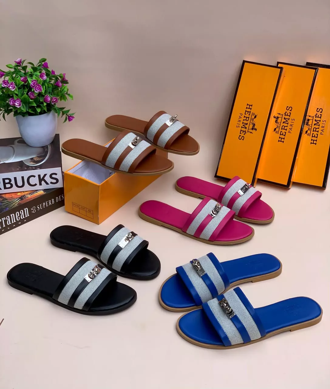 Hermes Slippers