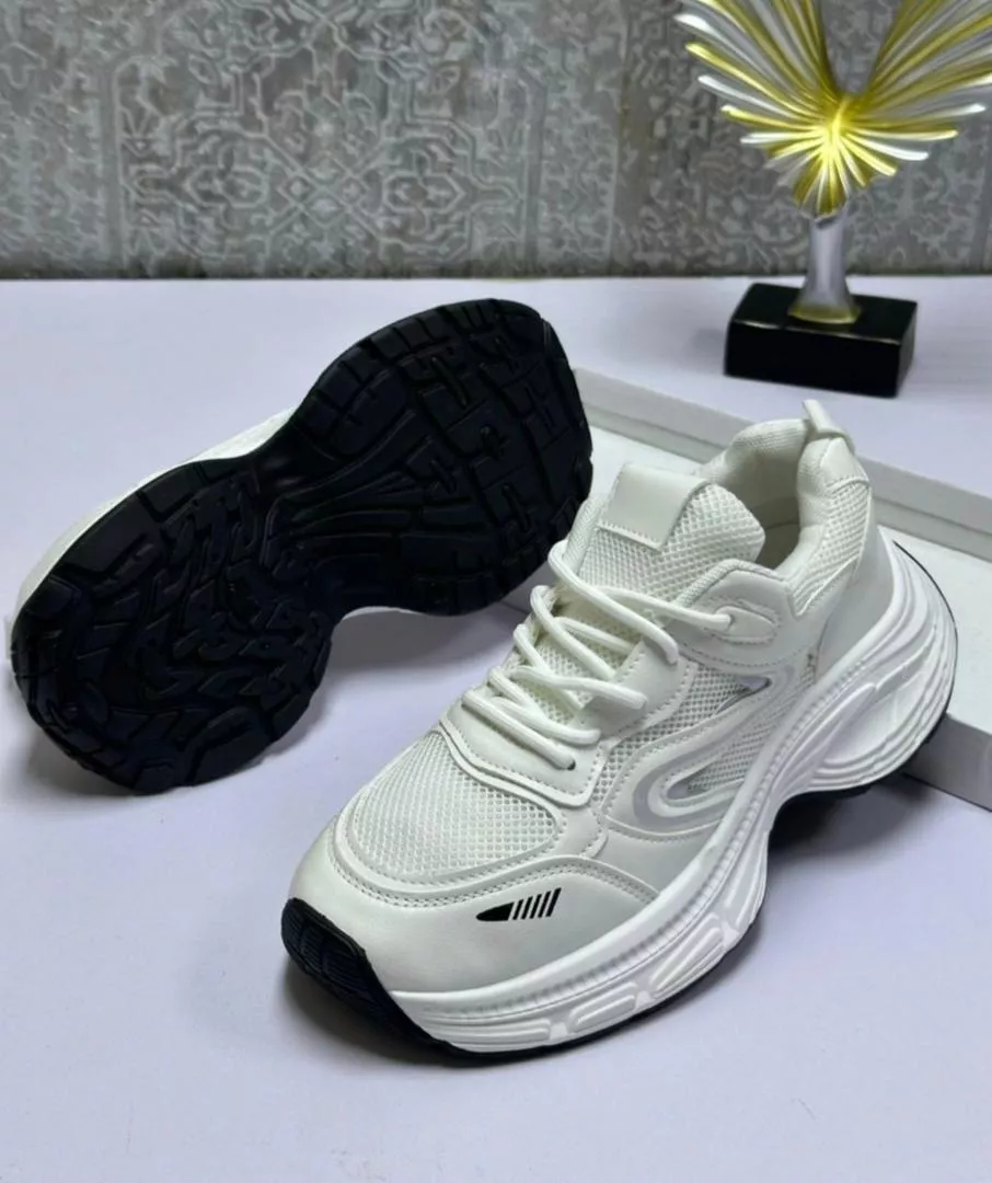 Ladies Zendy Comfy Sneakers - White