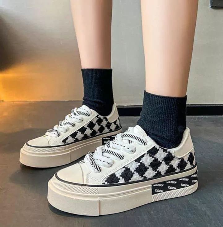Tidev Checkered Platform Sneakers