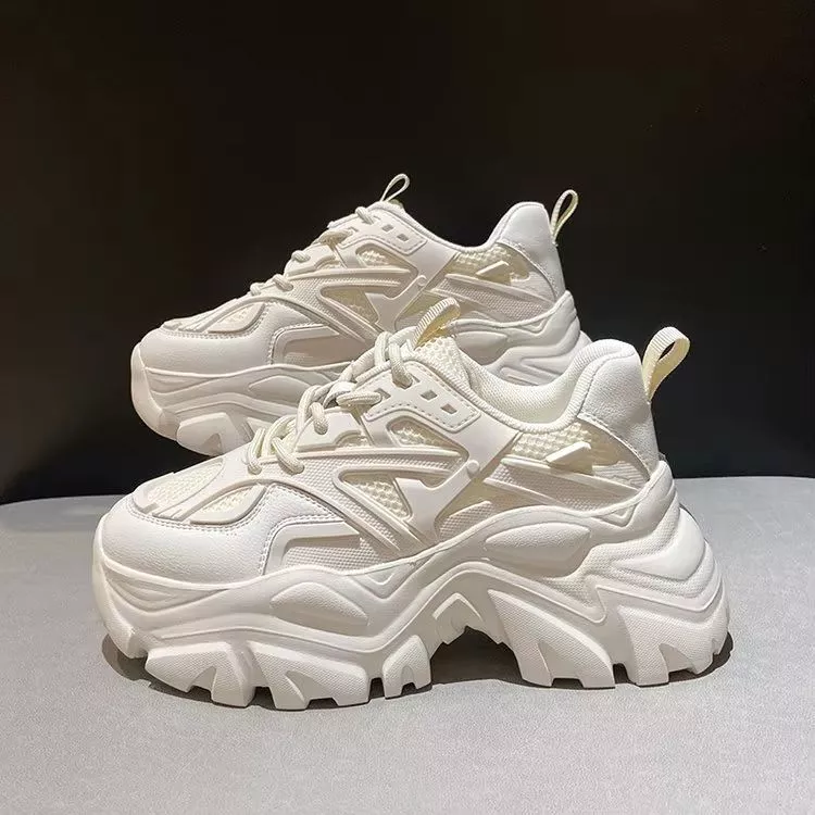 Breathable Women's Casual Sneakers White