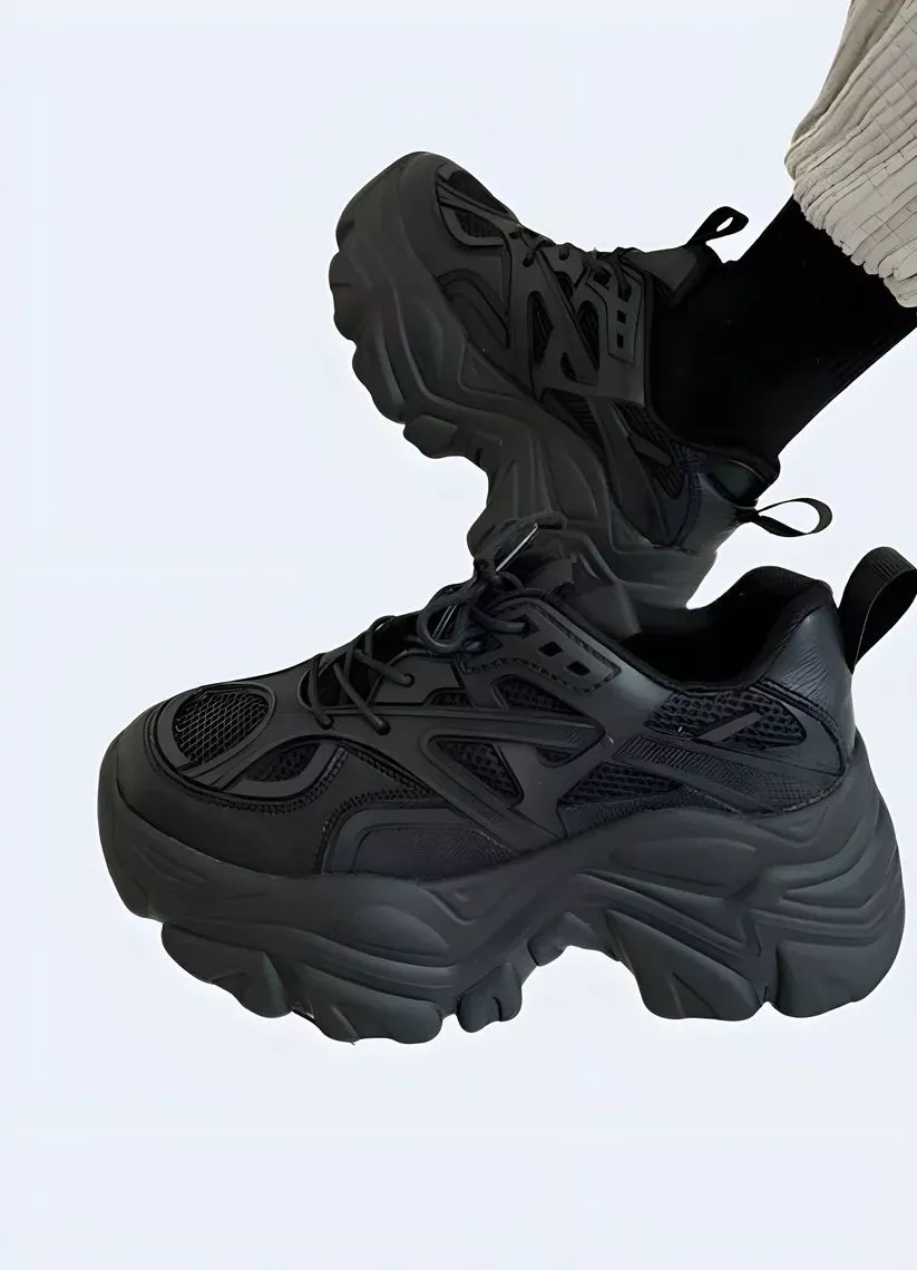 Platform Punk Shoes Black