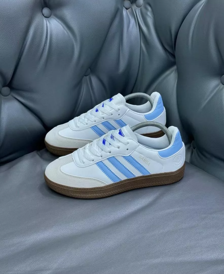 Adidas Samba OG “Cloud White / Lucid Blue / Gum”