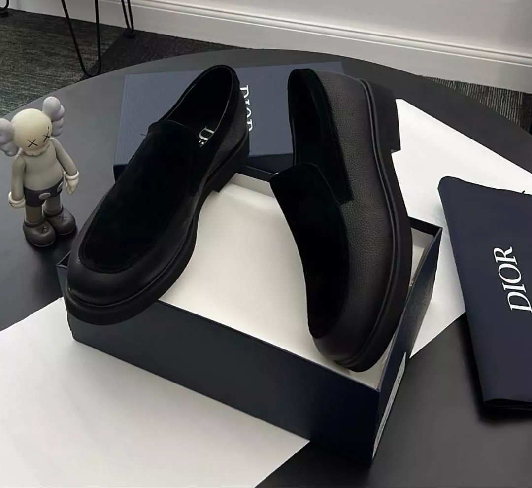 Dior Men's Loafers Black (Fully Boxed)