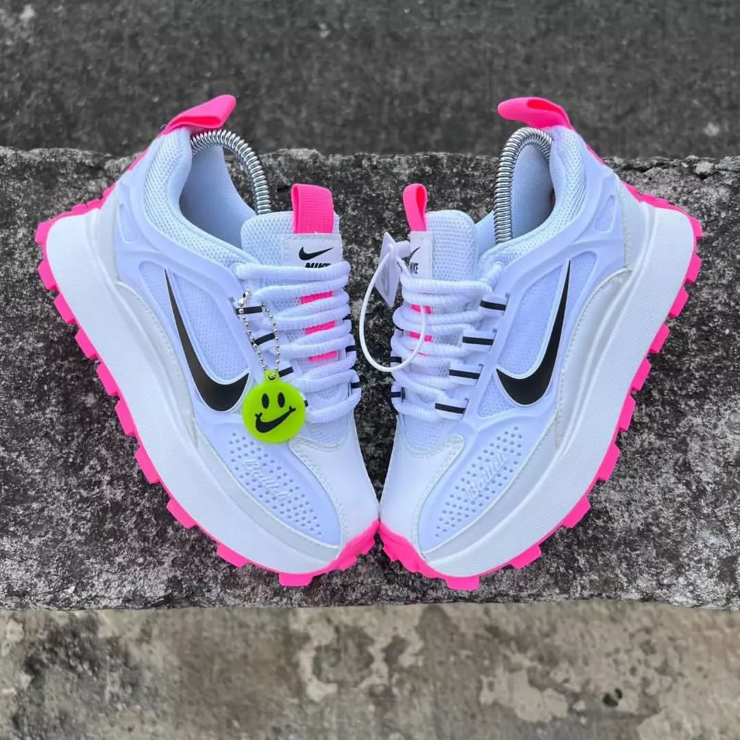 Nike Bailleli White and Pink Sneakers