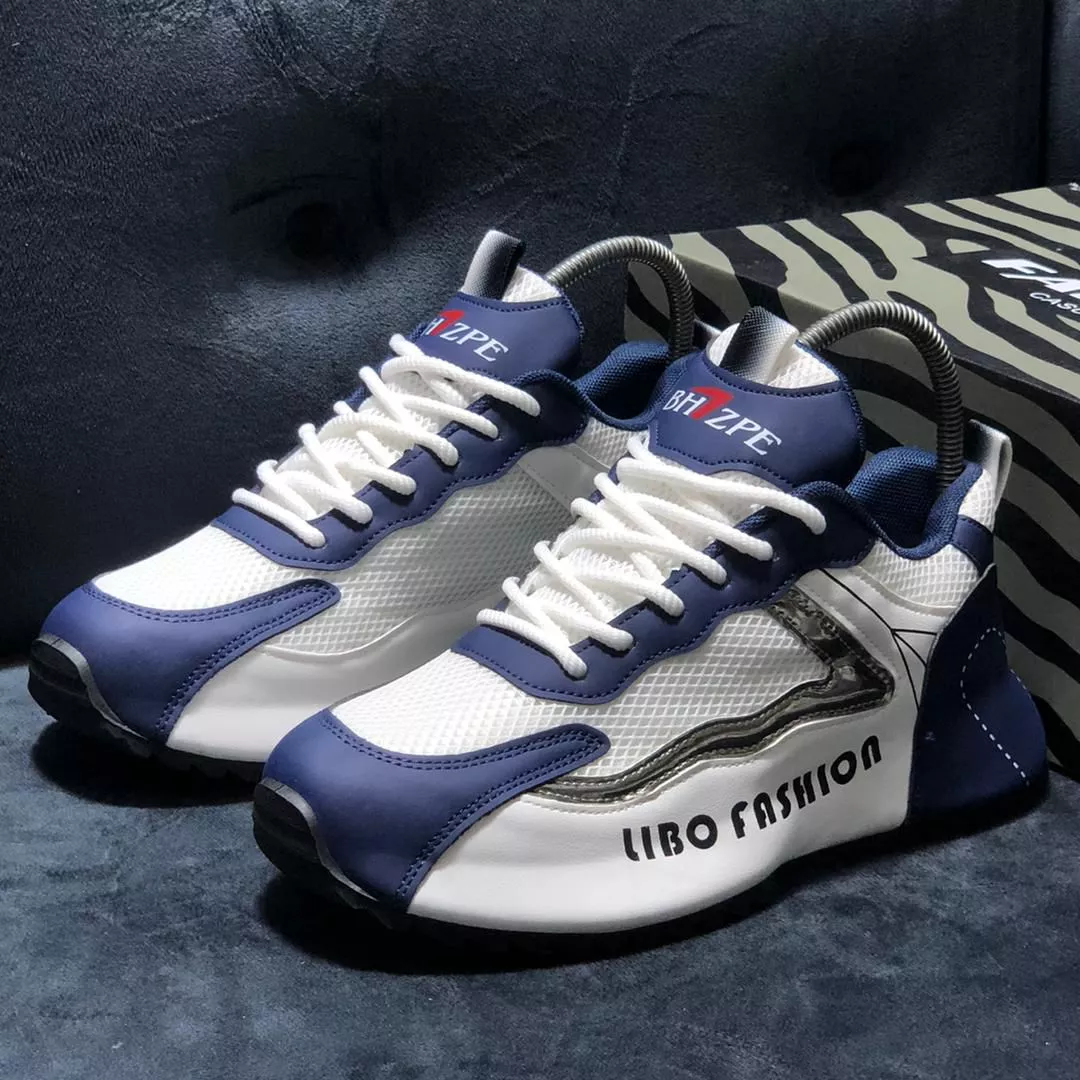 Libo Fashion Sneakers Blue & White