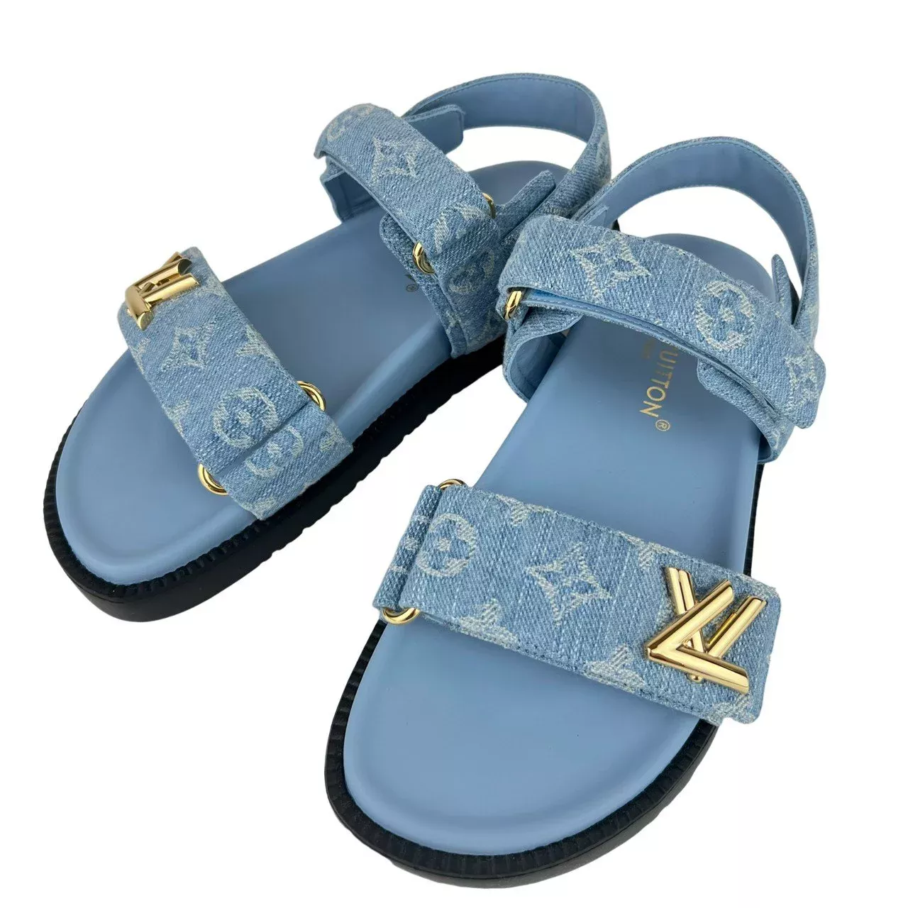 Louis Vuitton LV Sunset Flat Comfort Sandals – Denim Blue