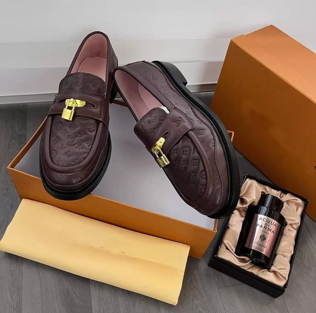 Louis Vuitton Monogram Embossed Loafers