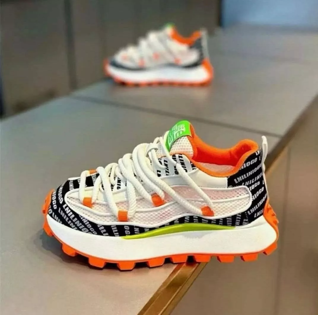 HIGH QUALITY THICK SOLE DESIGNER UNISEX LACE UP SNEAKERS