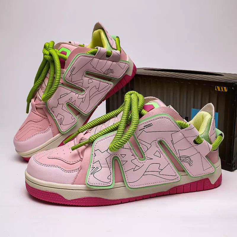 SHAYLYN Chunky Sneakers Pink