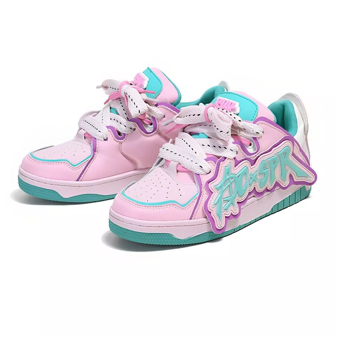 Pink and blue Air Force 1