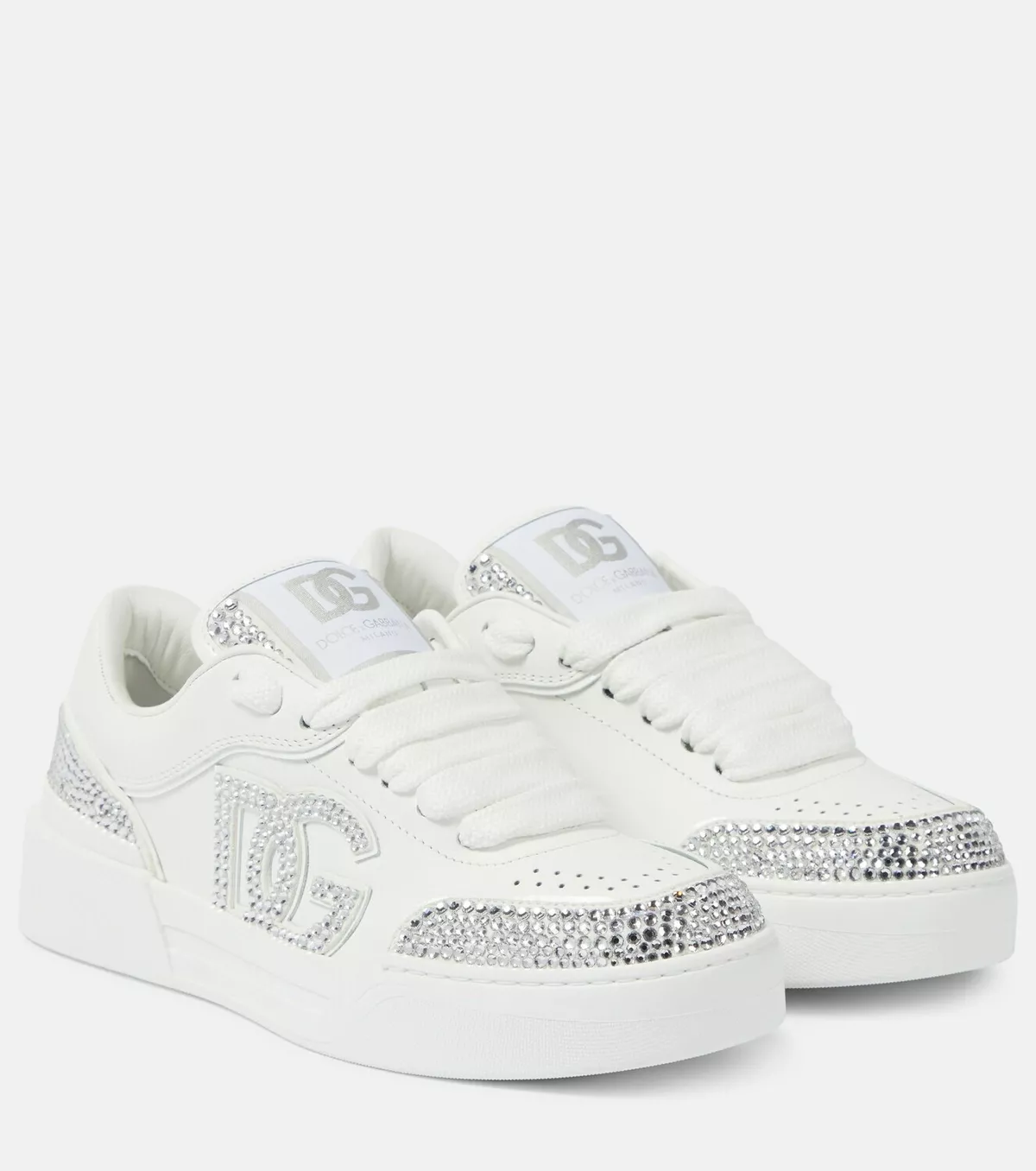 Dolce&Gabbana New Roma embellished leather sneakers