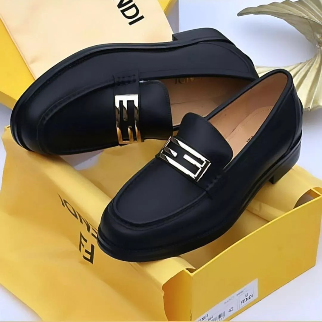 Fendi O’Lock Loafers – Black